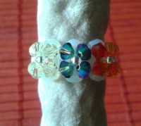 Anillo de tres flores