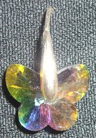 Mariposas de Swarovski engarzadas en Plata